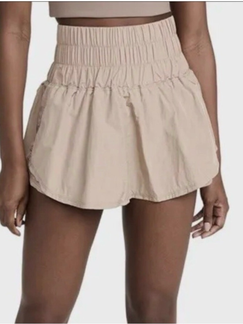 FP Movement by Free People Way Home High Rise Athletic Skort in Clay/Tan